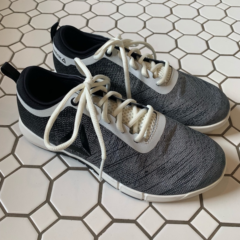 Reebok Black/White Athletic Shoes